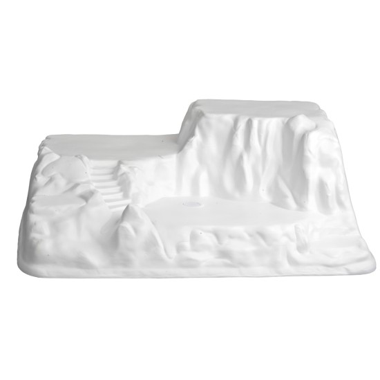 Scenario montagna innevato cm 52X37X19 h per presepe Mondo