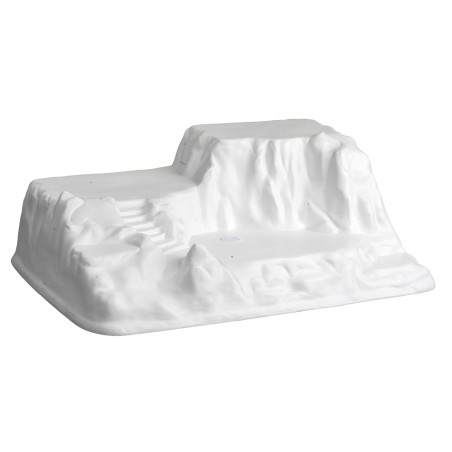 Escenario montañoso nevado de 52X37X19 cm de alto para belén Mundo