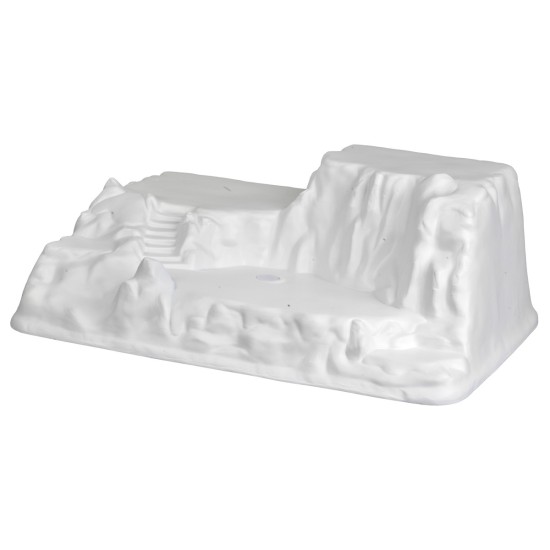 Escenario montañoso nevado de 52X37X19 cm de alto para belén Mundo