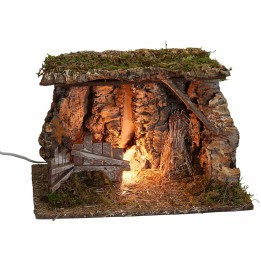 Grotta illuminata cm 39x27x25h