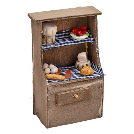 Armadio con cibo per statue 10-12 cm per presepe Mondo Presepi