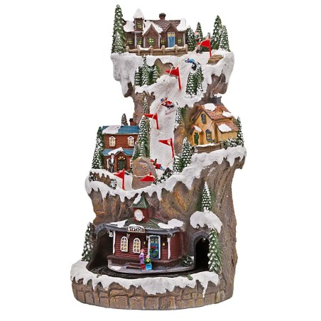 Moving village with train complete with lights and sounds cm