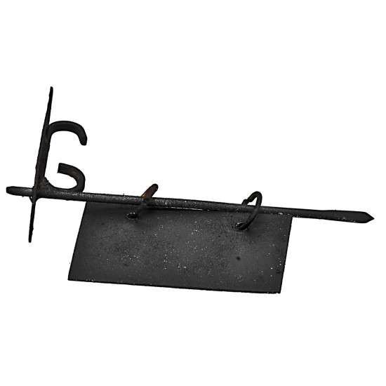 7 cm sign with metal plaque