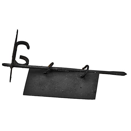 7 cm sign with metal plaque