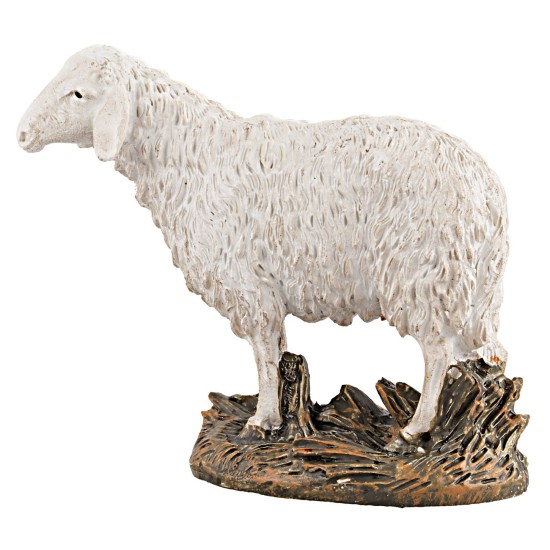 Sheep with high head for statues 12 cm in resin Martino Landi