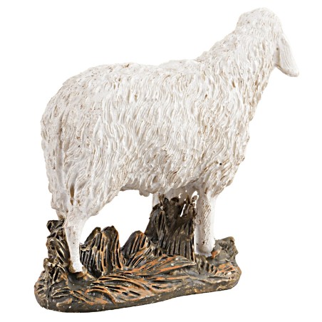Sheep with high head for statues 12 cm in resin Martino Landi