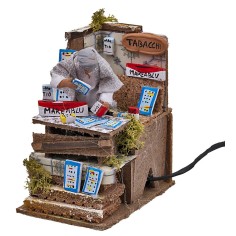 Tabaccaio 10 cm in movimento per presepe Mondo Presepi 2