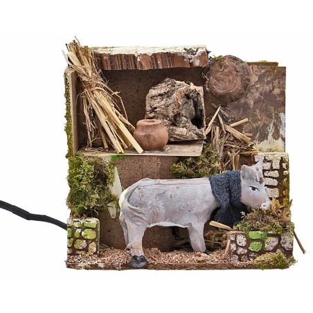 Donkey at the moving manger