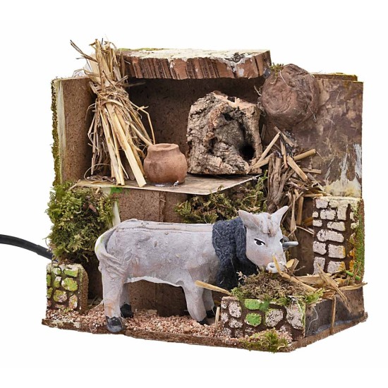 Donkey at the moving manger