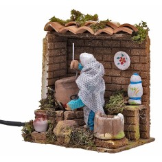 Donna che cucina cm 10 per presepe Mondo Presepi 2