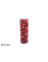 Set 32 bolitas rojas ø 5 cm para árbol de Navidad