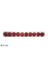 Set de 10 bolitas rojas ø 4 cm para árbol de Navidad