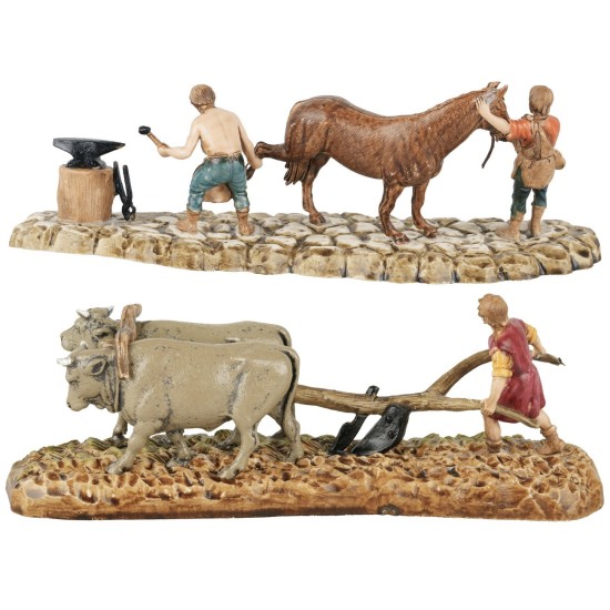 Conjunto de grupo arado y herrero Landi Moranduzzo 6 cm