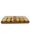 Set 12 palline oro ø 8 cm per albero di Natale
