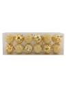 Set 12 bolitas oro ø 6 cm para árbol de Navidad