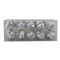 Juego de 10 bolas doradas de ø 6 cm para árbol de Navidad para belén.