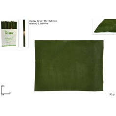 Papel efecto terciopelo verde tamaño 50x70 cm para belén Mondo 2