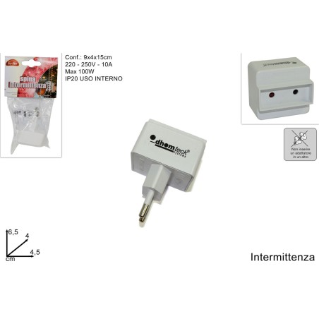 Enchufe intermitente para luces LED para belén Mondo Presepi.