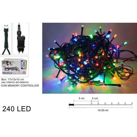 Minilucciole 240 led multicolor per presepe Mondo Presepi