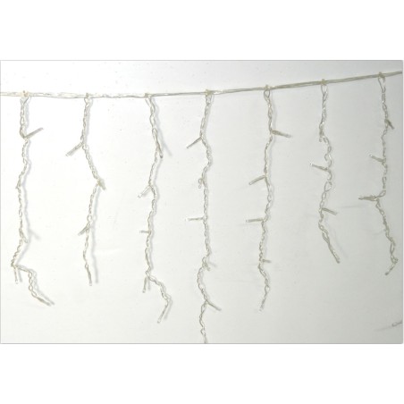 200 LED curtain lights in cool white tone for Mondo nativity scene