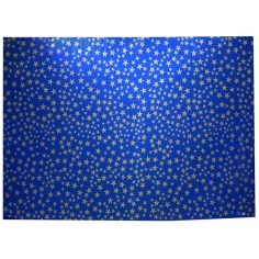 Papel cielo metalizado con estrellas doradas cm 100x70