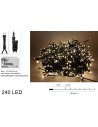 Minilucciole 240 led luce bianca calda per interno e esterno