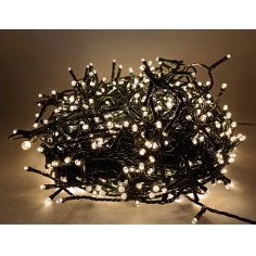Minilucciole 240 led luce bianca calda per interno e esterno