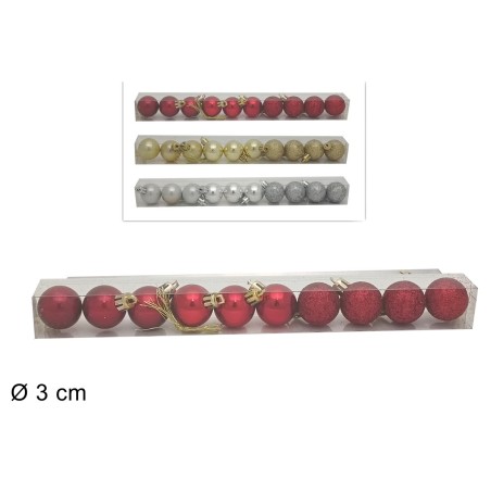 Set 10 bolitas Ø 3 cm disponibles en varios colores