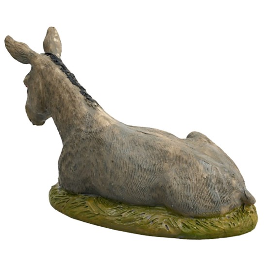 Asino sdraiato in resina Martino Landi per statue 10 cm