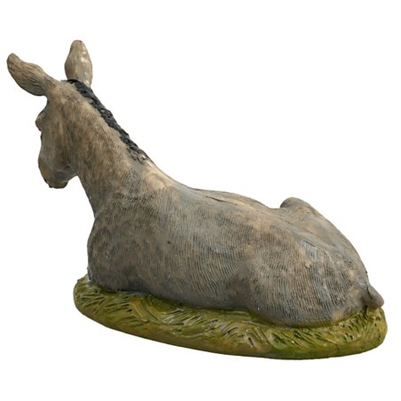 Asino sdraiato in resina Martino Landi per statue 10 cm per