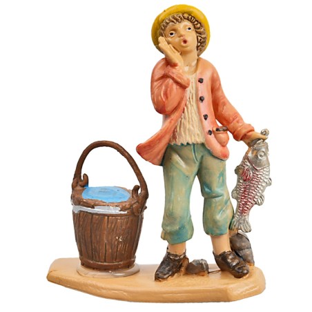 Pescivendolo cm 10 per presepe Mondo Presepi