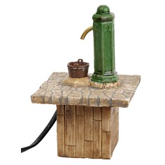 Working column fountain in resin cm 9x9.5x15 h 2