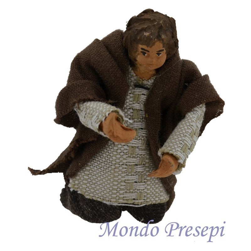 Child kneel jointed terracotta dress