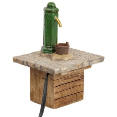 Working column fountain in resin cm 9x9.5x15 h