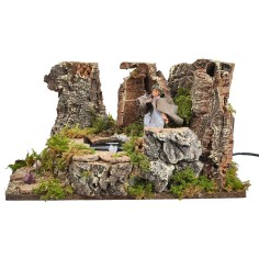 "Fisherman in motion 35x20x24 for nativity scene Mondo Presepi" 2