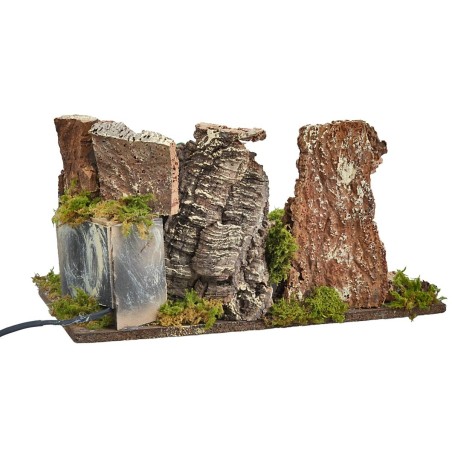 Pescatore in movimento serie 10 cm 35x20x24 cm