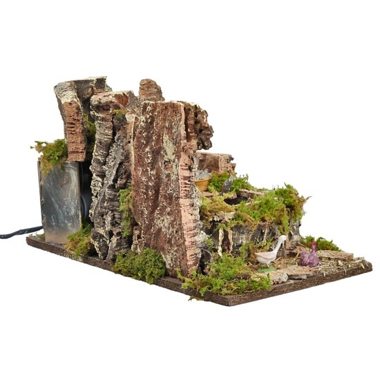 Pescatore in movimento 35x20x24 per presepe Mondo Presepi