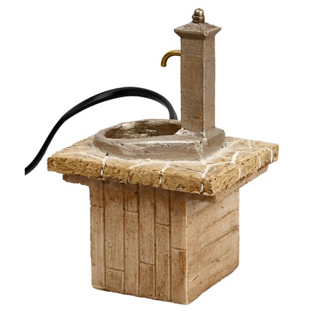 Column fountain working in resin cm 8x9.5x13.5 h