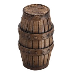 Botte medioevale in resina effetto legno 4 cm per presepe Mondo