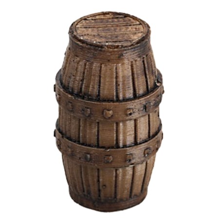 Botte medioevale in resina effetto legno 4 cm per presepe Mondo