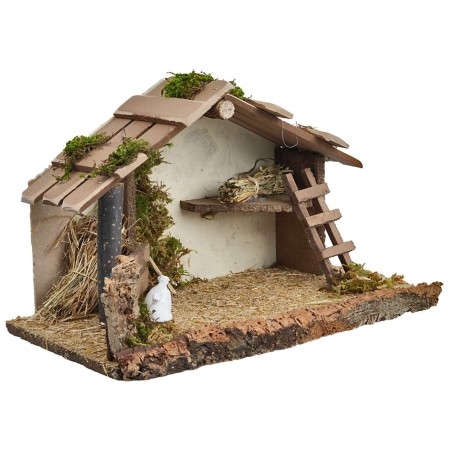 Capanna per presepe cm 39x22,5xh23 per presepe Mondo Presepi