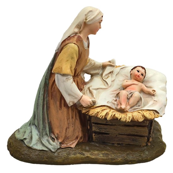 Set Natività 3 soggetti in resina serie cm 12 Martino Landi