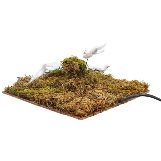 Gabbiani in movimento cm 22x22x10 h per presepe Mondo Presepi