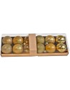 Set 12 palline oro ø 6 cm per albero di Natale