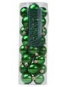 Set 32 palline verdi ø 5 cm per albero di Natale