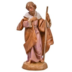 San Giuseppe con bastone 12 cm Fontanini per presepe Mondo