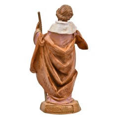 San Giuseppe con bastone 12 cm Fontanini per presepe Mondo 2