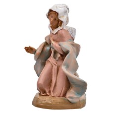 Madonna inginocchiata serie 12 cm Fontanini per presepe Mondo 2