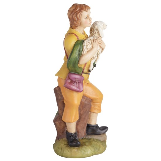 Pastore con agnello 53 cm Euromarchi da esterno per presepe