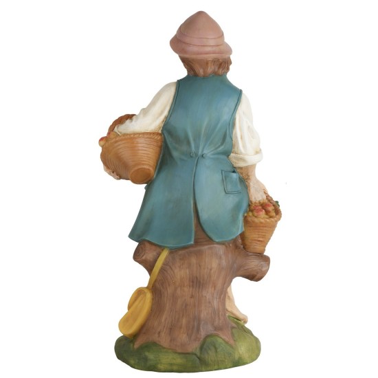 Ragazzo con cesti 53 cm Euromarchi da esterno per presepe Mondo
